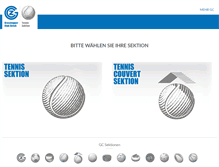 Tablet Screenshot of gc-tennis.ch